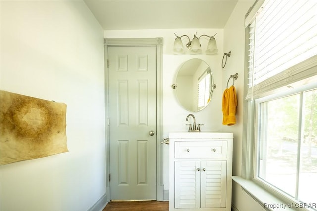 bathroom featuring vanity