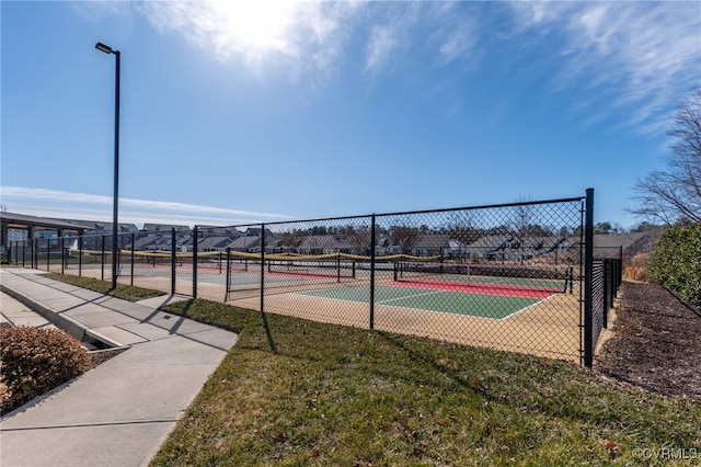 view of tennis court