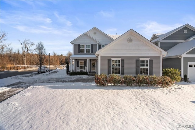 view of front property with a porch