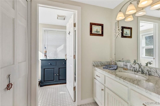 bathroom featuring vanity