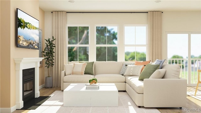 sunroom / solarium featuring a healthy amount of sunlight