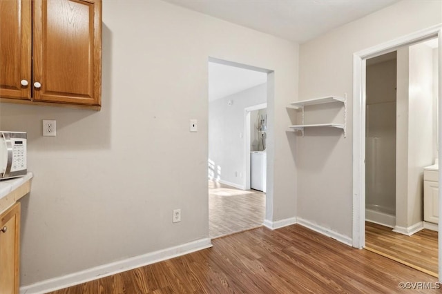 interior space featuring hardwood / wood-style flooring