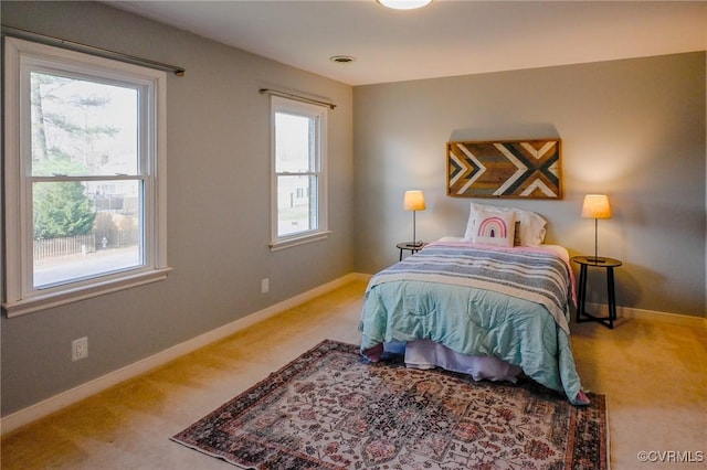 bedroom with carpet flooring