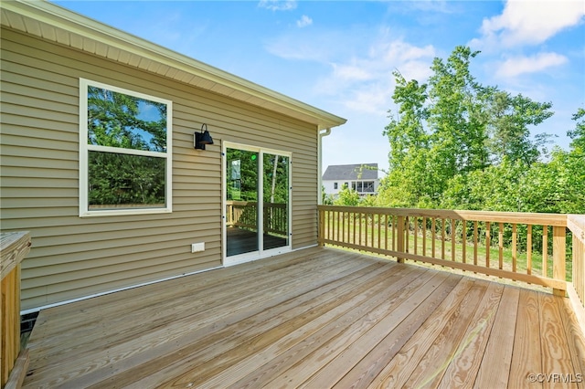 view of wooden terrace