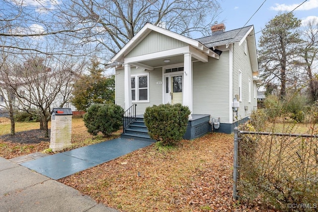 view of bungalow