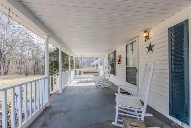 view of patio / terrace featuring a porch