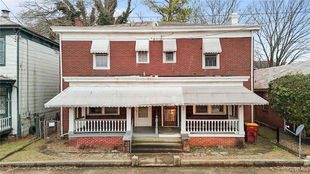 view of front facade with a porch