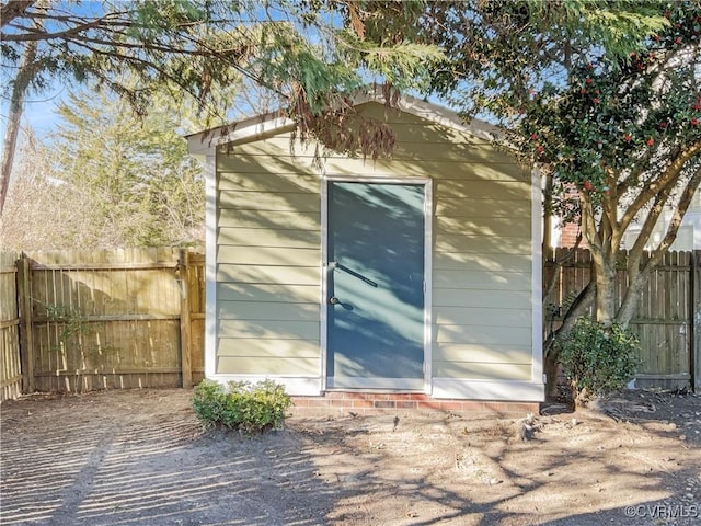 view of outbuilding