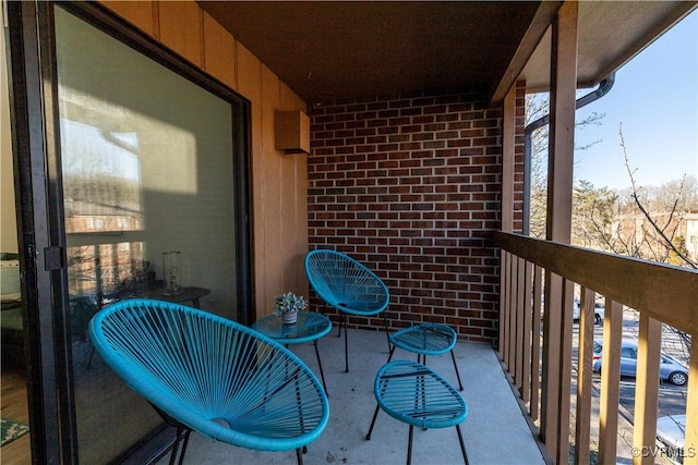 view of balcony