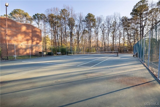 view of tennis court