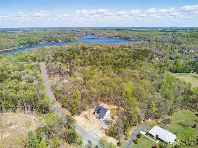 2280 Hensley Rd, Mineral, VA 23117 - bird's eye view of a forest and a large body of water