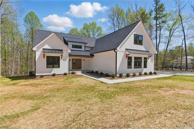 2280 Hensley Rd, Mineral, VA 23117 - modern inspired farmhouse featuring a standing seam roof, metal roof, and roof with shingles