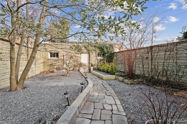 view of yard with a patio