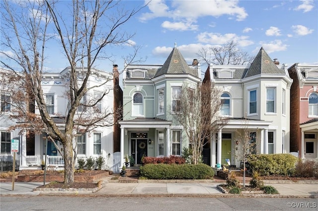 view of victorian home