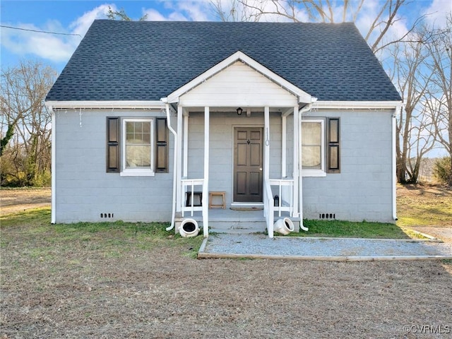 view of bungalow