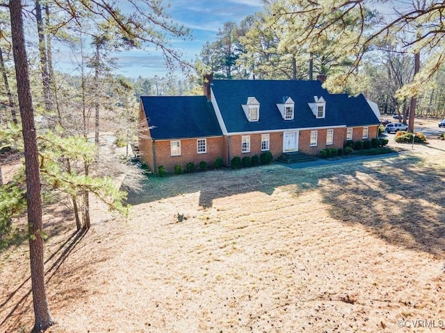 view of cape cod home