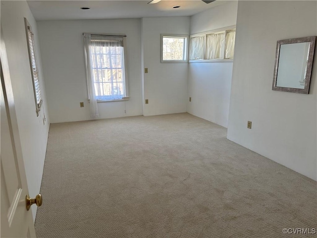 view of carpeted empty room