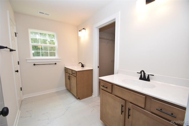 bathroom featuring vanity