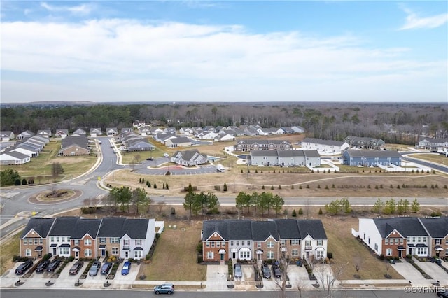 drone / aerial view with a residential view