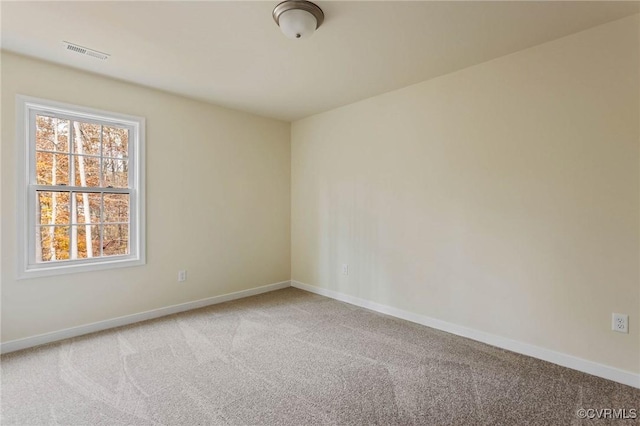 view of carpeted empty room