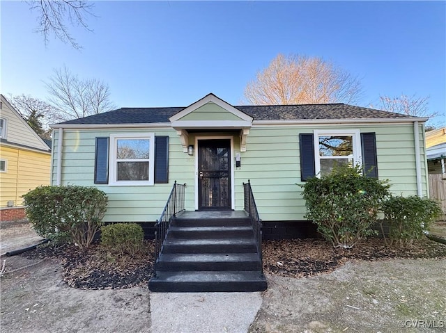 view of bungalow-style house