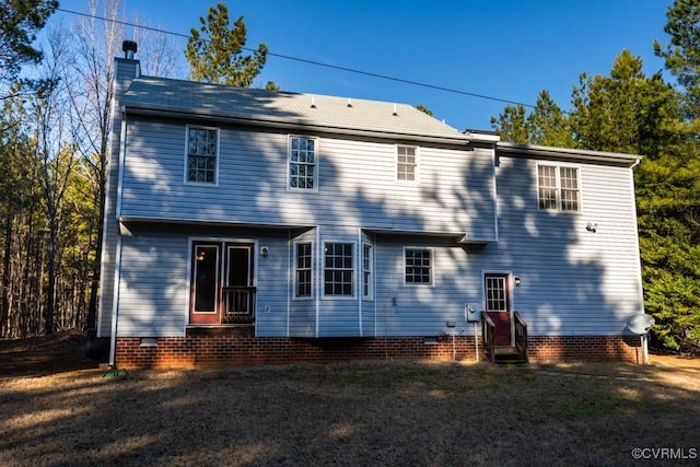 view of back of property