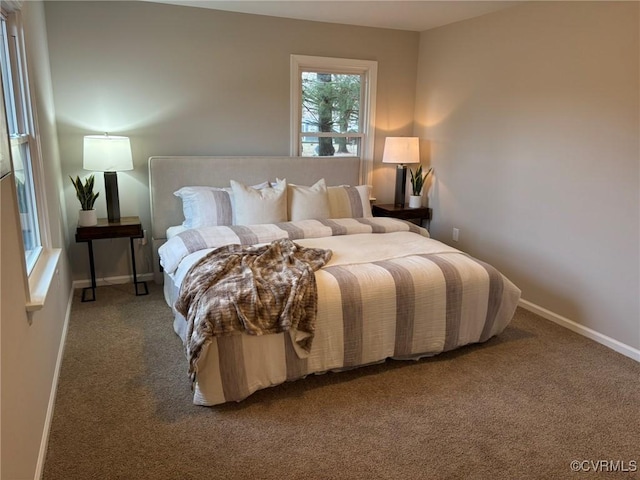 bedroom with carpet flooring