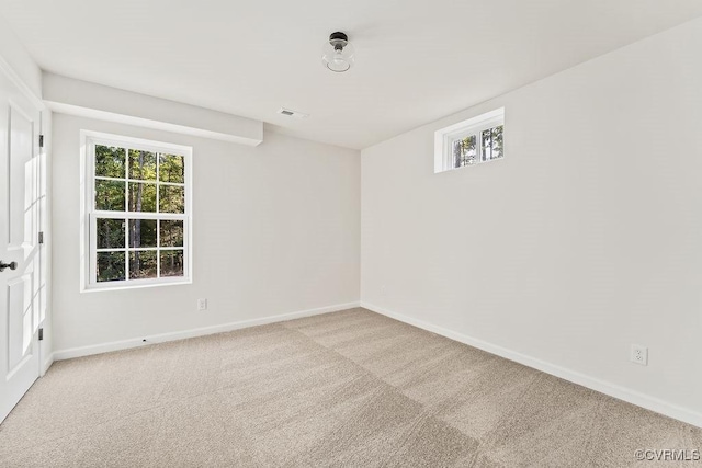 view of carpeted empty room