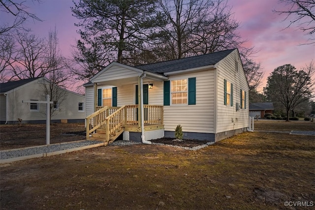 view of front of home