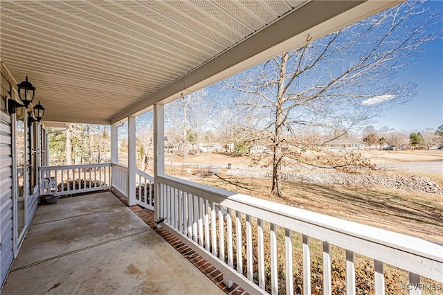 view of patio / terrace with a porch