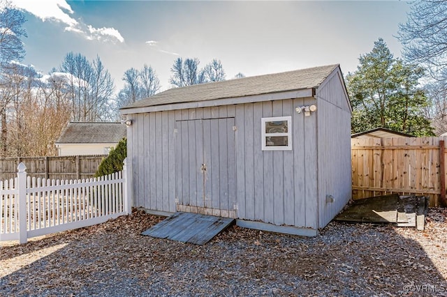 view of outbuilding