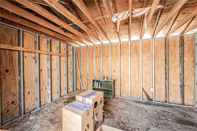 view of storage room