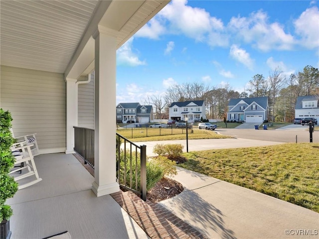 view of patio with covered porch