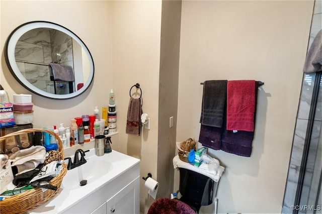 bathroom featuring vanity