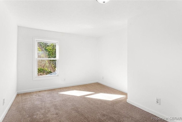 view of carpeted empty room