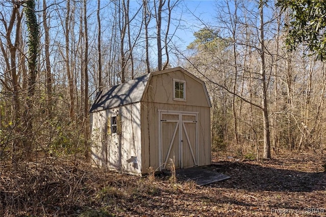 view of outbuilding