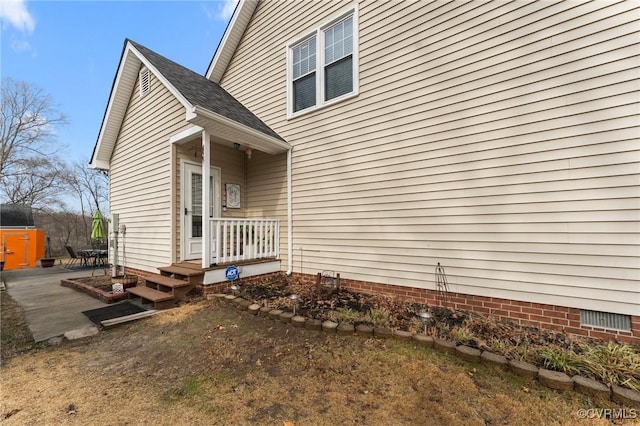 view of home's exterior featuring a patio