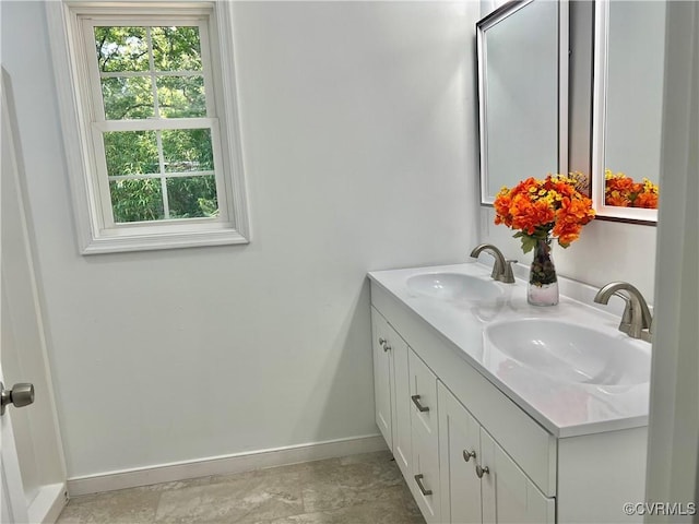 bathroom featuring vanity