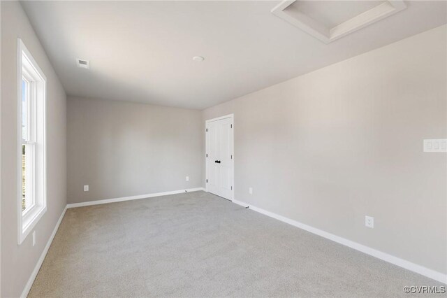 view of carpeted empty room