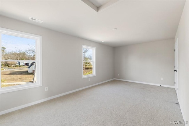 view of carpeted empty room