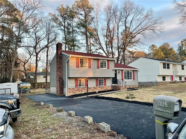 view of front of home