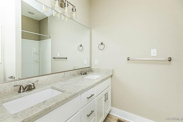 bathroom featuring vanity