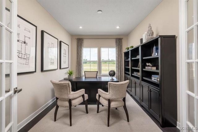 office with french doors