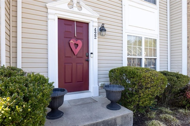 view of property entrance