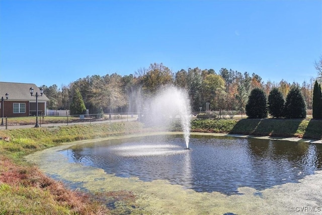 view of water feature