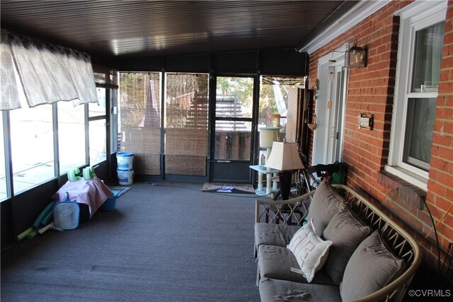 view of sunroom / solarium