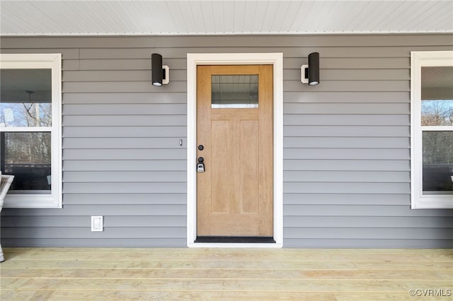 view of entrance to property