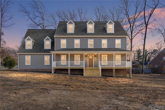 view of front of house featuring a porch