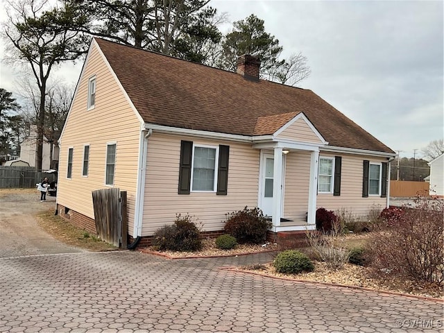 view of front of property