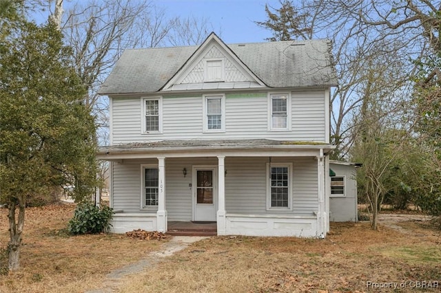 view of front facade with a porch